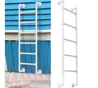 MRBVAOXVD Escaliers, Heavy Duty Escalier de Puits de Fenêtre D'Égresse Avec Échelle D'Étaindustrielle de Montage Mural Pour Le Grenier Extérieur Du Pont Et Des Appartements 330Lbs Capacité de Charge