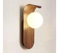 MRBVAOXVD Hertl Nordic Wall Sconce Glass Globe Wall Light,Murale Géométrpour Chambre À Couchers Murales Intérieures Pour Salon, Pour Salon/Grain de Noix