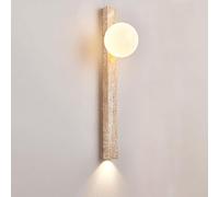 MRBVAOXVD Lampes Murales, Hertl Mi-Siècle Moderne Linéaire A Mené L'Éclairage Mural de Montage En Marbre Pierremurale Longue Bande Intérieure Vers Le Bas Mur Sconce Industriel Ferme Lait Verre Éclaira