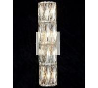 MRBVAOXVD Lampes Murales, Hertlcrystal Wall Sconce Led Crystal Wall Light Bar Vanity Light Chrome Modern Linear Bathroom Wall Mountp Eclairage de Côté Lit Pour Chambre Salon Couloir, 3000K Lumière Cha