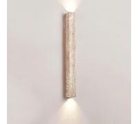 MRBVAOXVD Lampes Murales Intérieurespes Murales En Travertin Jaune Naturel, Décor Mural D'Arrière-Plan de Côté Lit Art Linéaire Pour Salon Restaurant Kitchen/600 Mm