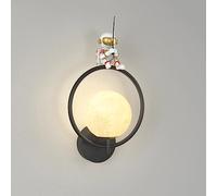 MRBVAOXVD Lampes Murales,Murale de Chambre D'Enfant Hertl Cartoon Astronaut Sconce A Mené Des Lumières de Montage Mural En Métal Géométrlumière Murale A Mené 3000K Chaud Blanc Éclairage Décoratif Nord