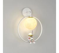 MRBVAOXVD Lampes Murales,Murale de Chambre D'Enfant Hertl Cartoon Astronaut Sconce A Mené Des Lumières de Montage Mural En Métal Géométrlumière Murale A Mené 3000K Chaud Blanc Éclairage Décoratif Nord