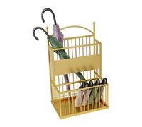 MRBVAOXVD Porte-Parapluie Libre Debout Moderne Creux, Élégance B & B Décration, Parapluies Cannes Fleurs Séchéesintes Image Parapluie Organisateur/Or/48X27X68Cm