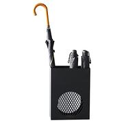 MRBVAOXVD Porte-Parapluie Libre Debout Moderne Creux, Élégance B & B Décration, Parapluies Cannes Fleurs Séchéesintes Image Parapluie Organisateur/Noir/Grid