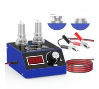 MRCARTOOL Testeur d'allumage pour voiture - Testeur de bougie d'allumage - Analyseur de système d'allumage avec deux trous - Housse de protection pour bougie d'allumage de 12 mm (bleu Klein)