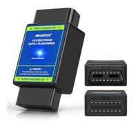 MRCARTOOL - Transformateur OBD2 24 V vers 12 V - 16 broches OBD - Convertisseur de tension OBD2 - Tension d'entrée 24 V vers tension de sortie 12 V - Réducteur de tension de voiture pour électronique