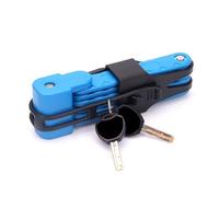 Mrchrogge Antivol de Vélo Pliant avec Support, Haute Sécurité Contre le Vol, Compact et Léger, Pour E-Scooter, Vélo Électrique, Comprend 2 Clés, Longueur 40cm (Blau)