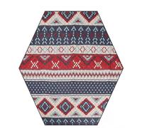 Mrchrogge Couverture De Pique-Nique Imperméable, Tapis De Plage Rembourré, Couverture De Pique-Nique Hexagonale 2-4 Personnes, Légère Et Portable, Protection Contre L’Eau Et L’humidité (B)