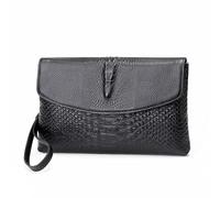 Mrchrogge Élégant Portefeuille pour Homme en Cuir de Crocodile véritable - Accessoire stylé et Pratique pour Le Quotidien