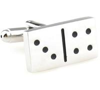 MRCUFF Domino Dominos Paire Boutons de Manchette dans Une boîte Cadeau de présentation et Chiffon