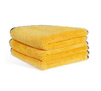 MRD's Home Lot de 3 serviettes en microfibre de qualité supérieure - 40,6 x 35,6 cm - 420 g/m² - Sans danger pour le lavage de voiture - Anti-rayures - Forte absorption d'eau