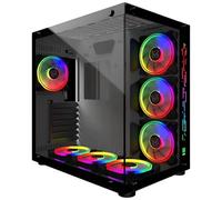 MRED - Boîtier PC Gamer ATX - Blanc RGB Crystal Sea