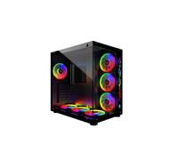 MRED - Boîtier PC Gamer ATX - Noir RGB Crystal Sea