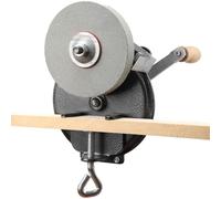 Mreryyse Aiguiseur de Couteaux à Manivelle, 6 pouces Meuleuse à Manivelle | Petit Aiguiseur De Couteaux-type De Roulement, Bricolage Polissage Machine Outil Meuleuse