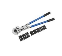 Mreryyse Kit de Pince à Sertir Hydraulique Forme V12-28mm/TH16-32mm | Pince de Sertissage Multicouche Force de Pression Sertisseuse Tête Pivotante à 360°, Tuyau mécanique pour Tuyau de Plomberie