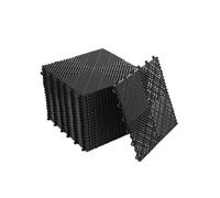 Mreryyse Lot de 20 Dalles de Sol de Garage, 40x40x1,8 cm Revêtement de Sol Garage en PP, Texture Double Face antidérapante, Tapis de sol de garage pour garages sous-sols ateliers de réparation, Noir