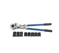 Mreryyse Pince à Sertir Hydraulique Forme V12-28mm/TH16-32mm Kit de Pince de Sertissage Multicouche Force de Pression Sertisseuse Tête Pivotante à 360°, Tuyau mécanique pour Tuyau de Plomberie