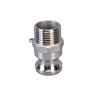 MRESXT Adaptateur de raccord Camlock Femelle mâle 304 316 en Acier Inoxydable 1/2" 3/4" 1" 2"-4" à déconnexion Rapide pour Tuyau de Type Pompe F-316 en Acier Inoxydable 1/2"