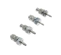 MRESXT Adaptateur Luer Lock raccord Distributeur connecteur métal nickelé Laiton Plaque de Filetage Adaptateur Fixe Aiguille Conversion Tuyau de gaz-JT-049 (1 pièces)