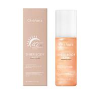 Mrettick Poudre de réglage de crème solaire minérale, SPF 42 PA++, crème solaire pour le visage, contrôle de l'huile, finition mate naturelle, légère et durable, poudre translucide pour toutes les