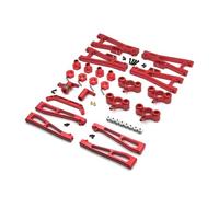 MRFVASD RC Accessoires Voitures pour JLB pour Cheetah J3 1/10 Support Bras Suspension/Porte-moyeu Métal Voiture Course RC Accessoires Mises À Niveau Remplacements Réparations(Red)