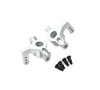 MRFVASD RC Accessoires Voitures pour Wltoys 104016 104018 104009 1/10 Métal Avant Direction Coupelle Rc Voiture Véhicules À Chenilles Accessoires Mises Niveau Remplacement Réparation(Silver)