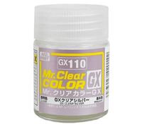 MRHOBBY - MR. CLEAR COLOR GX 18 ML CLEAR SILVER GX-110MRH-GX-110 MR HO