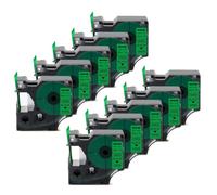 MRHZKE 10pk d1 45803 19 mm CARTRIDE DE RABLEAUX ÉTIQUET(Black on Green)