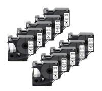 MRHZKE 10pk d1 45803 19 mm CARTRIDE DE RABLEAUX ÉTIQUET(Black on White)