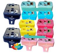 MRHZKE 12 Cartouches à Encre Compatible avec 363 XL C8721 C8771 C8772 C8773 C8774 C8775 Compatible avec Photosmart 3310 C7250 D7280 Printers