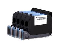 MRHZKE 25 Cartouche d'encre 4 mm Compatible avec Les imprimantes Portables Eco Solvent Encre 600DPI Portable Expiration Date Cartridge(25.4mm Blue)