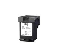 MRHZKE 64xl Cartouche à Encre rémanengée Compatible avec 64 Compatible avec Les imprimantes Photo 6220 6222 6230 6232 6234 7120 7130 7155(1pcs Black)