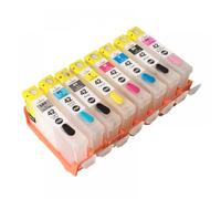 MRHZKE Cartouche à Encre Rechargeable CLI42 Compatible avec l'imprimante Pro100 avec Puce à Arc