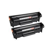 MRHZKE Cartouche de Toner 2 Pack Compatible avec Les imprimantes 1010 1012 1015 1020 3015 3020 3030 3050 Q2612A 2612A 12A