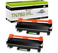 MRHZKE Cartouche de Toner Compatible avec Les modèles d'imprimante DCP-L2550DW HL-L2350DW Remplacement Compatible avec TN760 TN730 avec Puce(2PK)