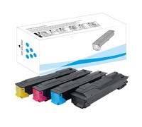 MRHZKE Cartouche de Toner de Remplacement 4 Couleurs Compatible avec TK-5197 TK5197 KCMY Compatible avec l'imprimante Multifonction Couleur 306ci Noir 15000 Couleurs 7000 Pages