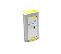 MRHZKE Cartouche d'encre 130ML Compatible avec Cartouche d'encre 72, avec Puce, Compatible avec T610, T620, T770, T790, T795, T1100, T1120, T1200, T1300, T2300(Yellow)