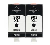 MRHZKE Cartouche d'encre 903 et 903xl Compatible avec l'imprimante OfficeJet Pro 6961 et Autres modèles avec Puce(2 Black)