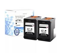 MRHZKE Cartouche d'encre Compatible avec 67xl imprimantes DeskJet 2755 2742e Demi-Pack(2PK)