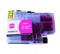 MRHZKE Cartouche d'encre Compatible avec imprimante série DCP-J1200D DCP-J1200DW DCP-J1200W DCP-J1200WE modèle LC424(1pk-Magenta)
