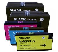 MRHZKE Cartouche d'encre Compatible avec la série Officejet 953, y Compris Les modèles 7740 8210 8218 8710 8715 8718 8720 8725 8730 8740 LOS70AE F6U16AE F6U17AE F6U18AE(5PK-2BK 1C 1M 1Y)