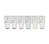 MRHZKE Cartouche d'encre Couleur Compatible Compatible avec imprimantes HP727 Designjet T920 T1500 T2500 T2530(1set 6colors)