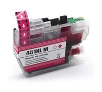 MRHZKE Cartouche d'encre LC451XL Compatible avec imprimantes DCP-J1050DW DCP-J1140DW MFC-J1010DW(LC451XL-Magenta)