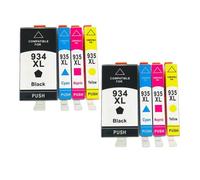 MRHZKE Cartouches d'encre 8 Packs Compatible avec OfficeJet Pro 6230 6830 Remplacement D'IMPRIMERS DE LA SÉRIE Compatible avec 934xl(2set 8PK)