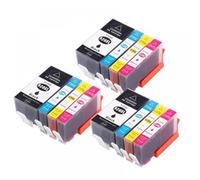 MRHZKE Cartouches d'encre à 4 Packs Compatible avec Les imprimantes HP920XL OfficeJet 6000 6500 6500A 7000 7500 7500A avec Puce(3BK 3C 3Y 3M)