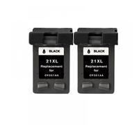 MRHZKE Cartouches d'encre Compatible avec Deskjet F2180 F2280 F4180 F2200 F380 IMPRIMANCE 21XL 22XL(2 Black)