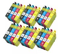 MRHZKE Cartouches d'encre Compatible avec Les imprimantes de la série DX Stylus T0711 T0712 T0713 T0714 avec Puce(6Set)