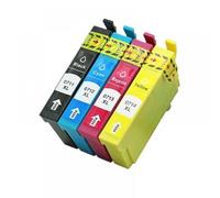 MRHZKE Cartouches d'encre Compatible avec Les imprimantes de la série DX Stylus T0711 T0712 T0713 T0714 avec Puce(1Set)