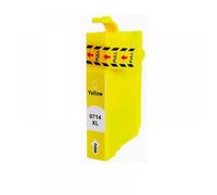 MRHZKE Cartouches d'encre Compatible avec Les imprimantes de la série DX Stylus T0711 T0712 T0713 T0714 avec Puce(1 Yellow)